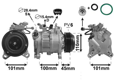 VAN WEZEL kompresorius, oro kondicionierius 0600K499